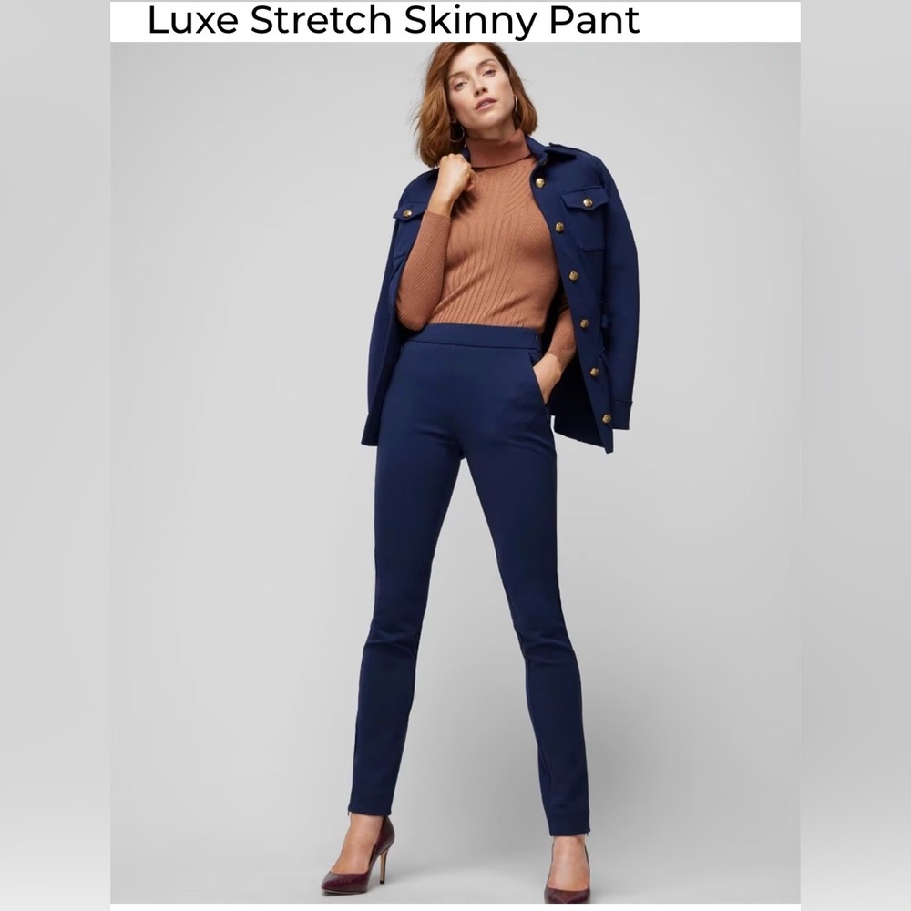 White House Black Market size 2, dark blue dress pants. NWT, never worn.